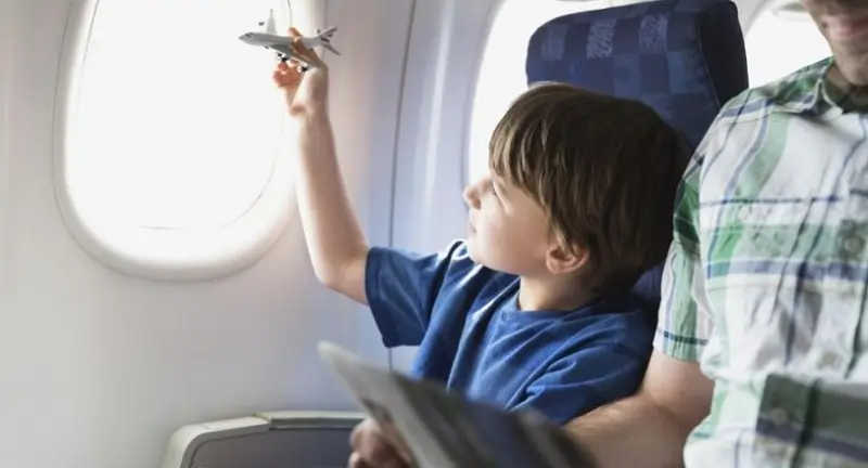 traveling by air with children