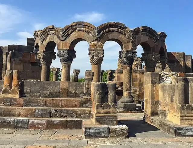 History of the Zvartnots Cathedral in Armenia